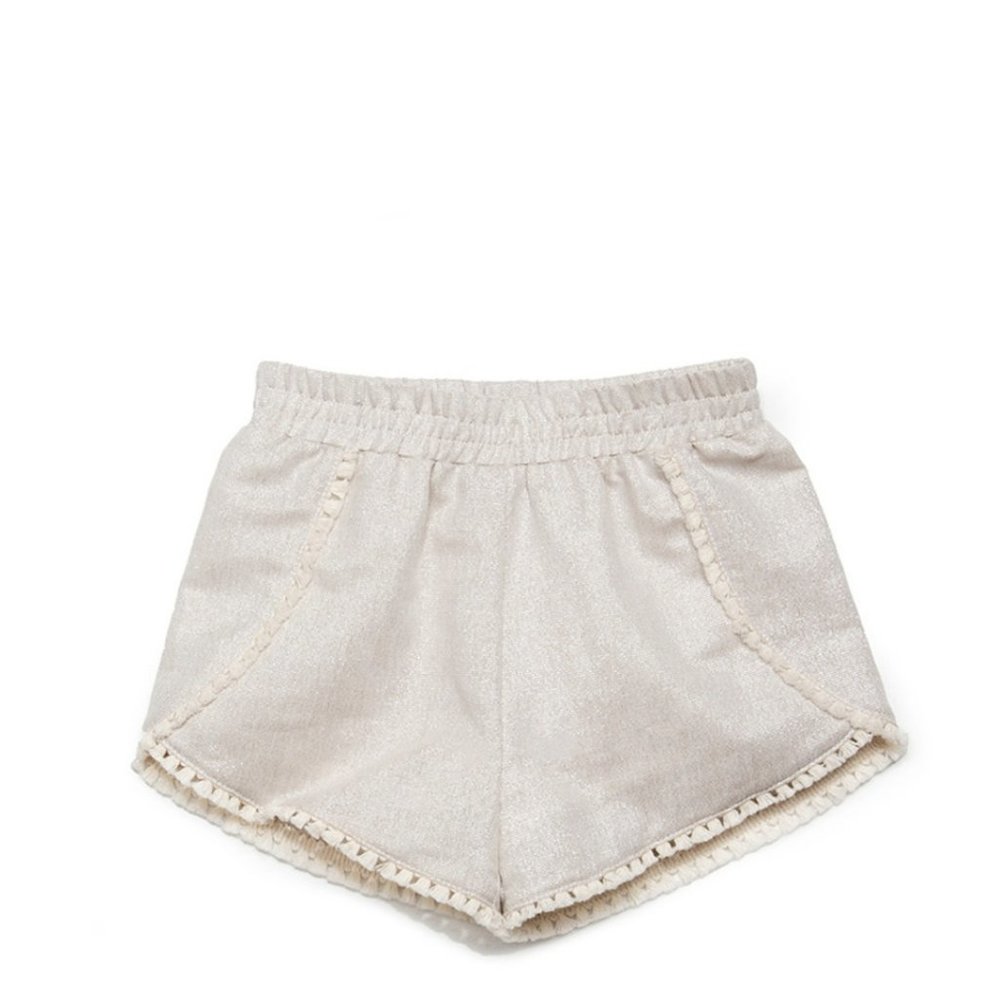 Egg Valerie Short Linen-Blend Girls Gold / Silver / Grey 12 Months Baby